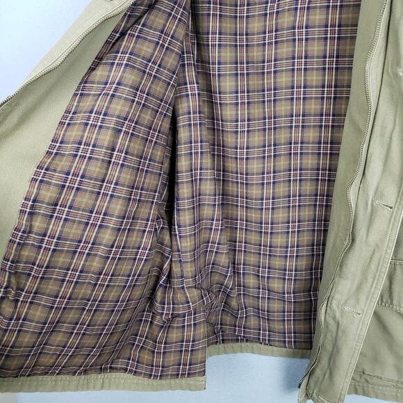 Bob Timberlake Men's Size XL Cotton Chore Jacket Beige Utility Barn Coat Cowboy - Picture 5 of 11